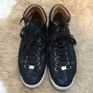 Ugg Black Leather “Olive” sneakers. Size 9.5